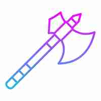 Vecteur un dessin d'un marteau avec un contour bleu d'un martel
