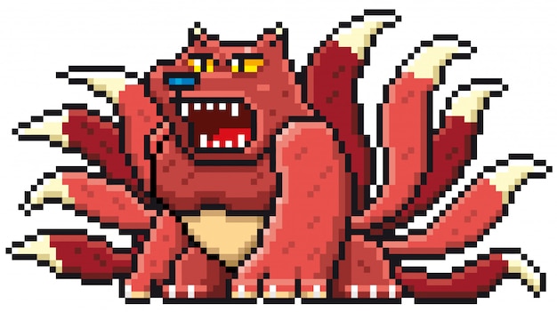 Dessin Monstre Pixel