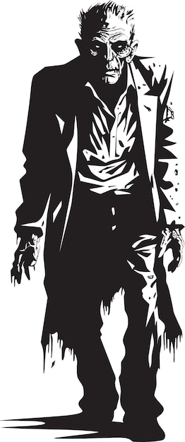 Vecteur un dessin en noir et blanc d'un homme en costume