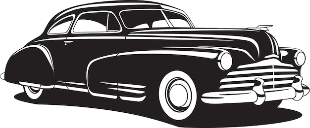 Vecteur un dessin en noir et blanc d'une voiture avec le logo de la voiture