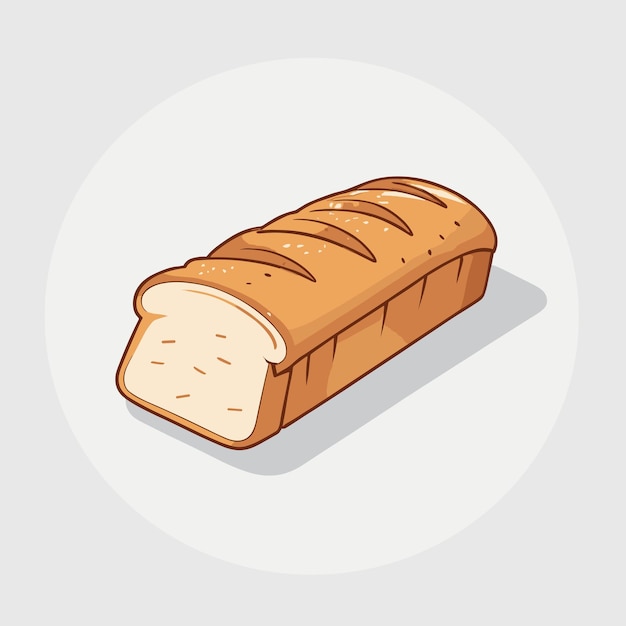 Vecteur dessin de pain dessin d'illustration vectorielle de pain frais cuit
