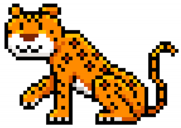 Dessin Pixel Jaguar