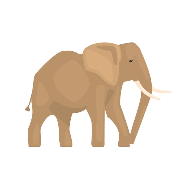 Dessin Simplifié Réaliste D'éléphant