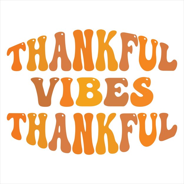 Dessin de t-shirt à la rétotypographie de la journée de Thanksgiving