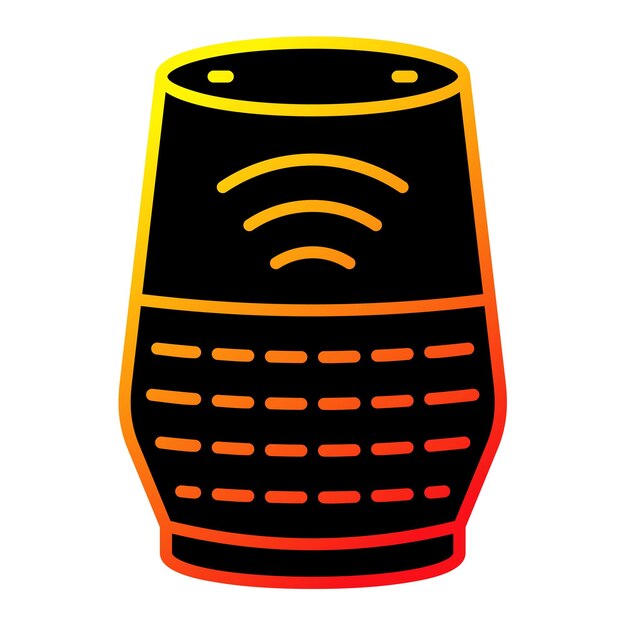 un dessin d'un téléphone avec un design rouge et jaune et orange