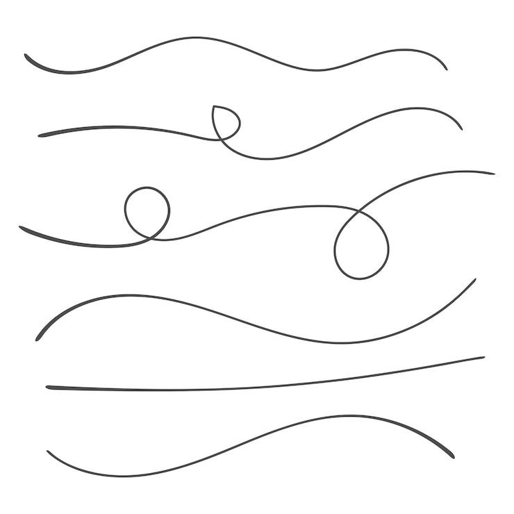 Vecteur un dessin d'une vague avec les mots cercles dessus