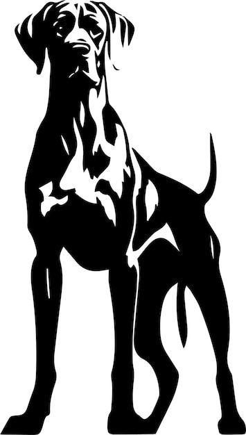 Vecteur dessin vectoriel de chien boxer