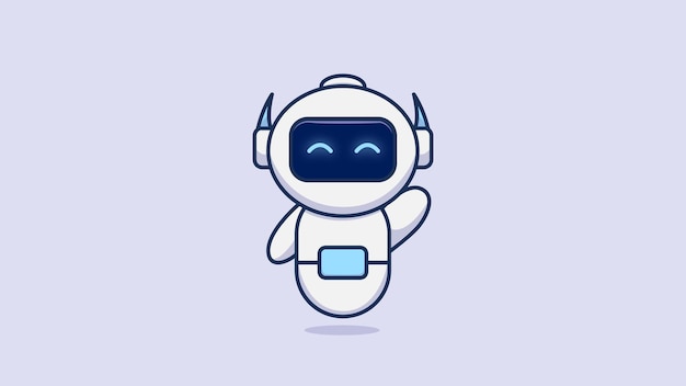 dessin vectoriel de robot mignon