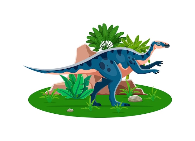 Des dessins animés de dinosaures lézard préhistorique Aralosaurus
