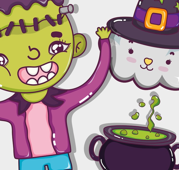 Dessins Animés Halloween Et Enfants