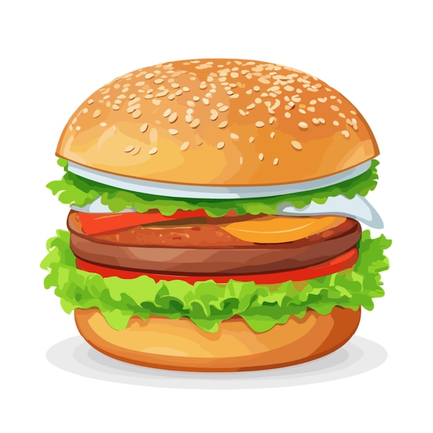 Vecteur des dessins animés vectoriels de hamburgers