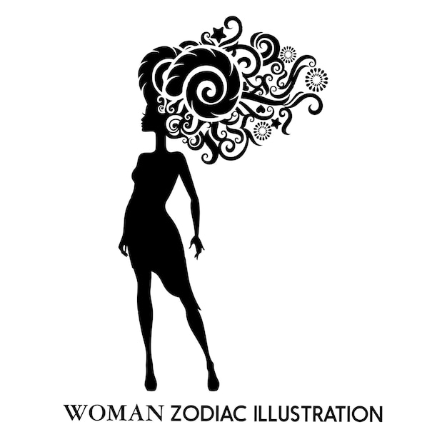 Dessins D'illustration Du Zodiaque Femme