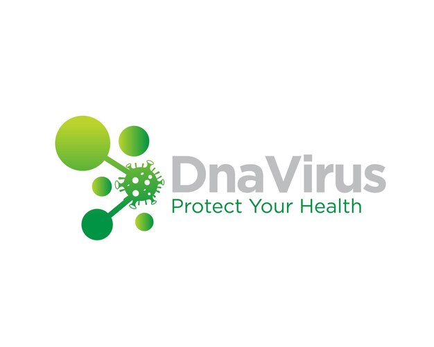 Des Dessins De Logo De Virus Adn Pour Le Logo De La Recherche Médicale