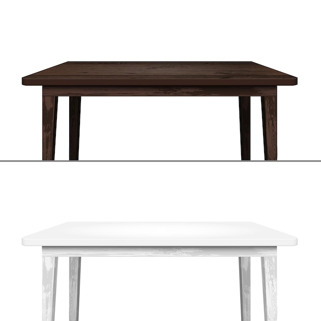 Dessus de table en bois transparent vide pour votre produit