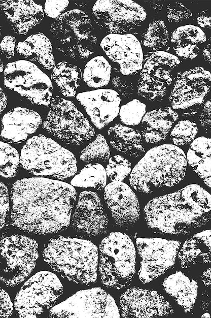 Vecteur détresse côte de mer ou d'océan pierres de plage cailloux texture