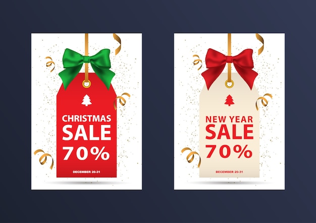 Deux Coupons De Réduction De Noël.