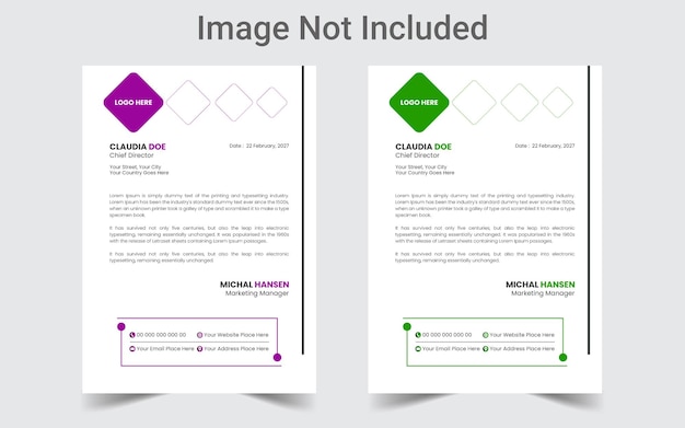 Vecteur deux pages d'un document avec l'image du titre non incluse.