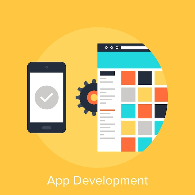 Vecteur développement d'applications