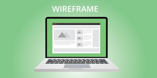 Développement Du Wireframe Du Site Web