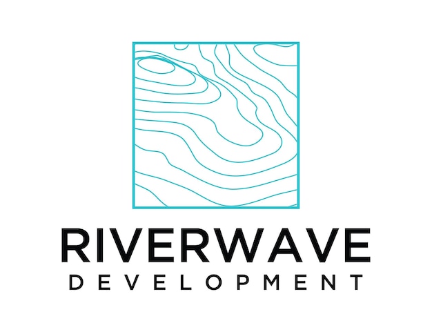 Vecteur développement des vagues de la rivière