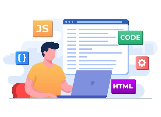 développeur Web code de câblage ou programme de programmation informatique