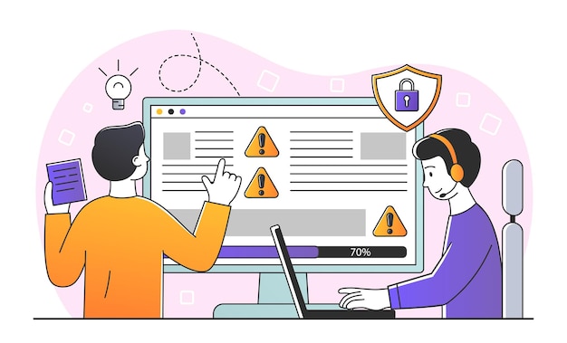 Développeurs testant des logiciels