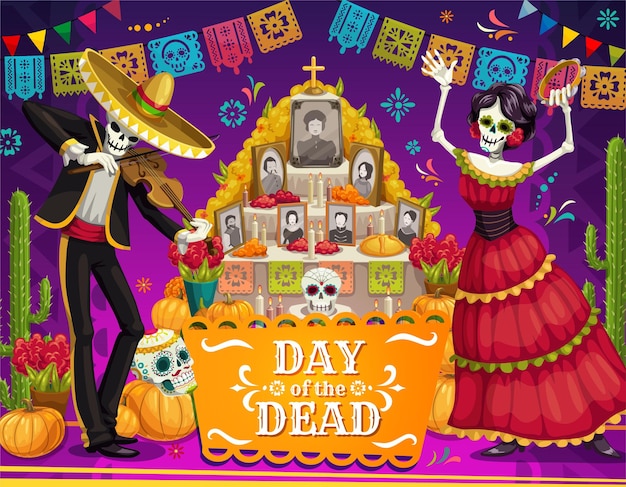 Dia de los Muertos dansant avec les morts au Mexique