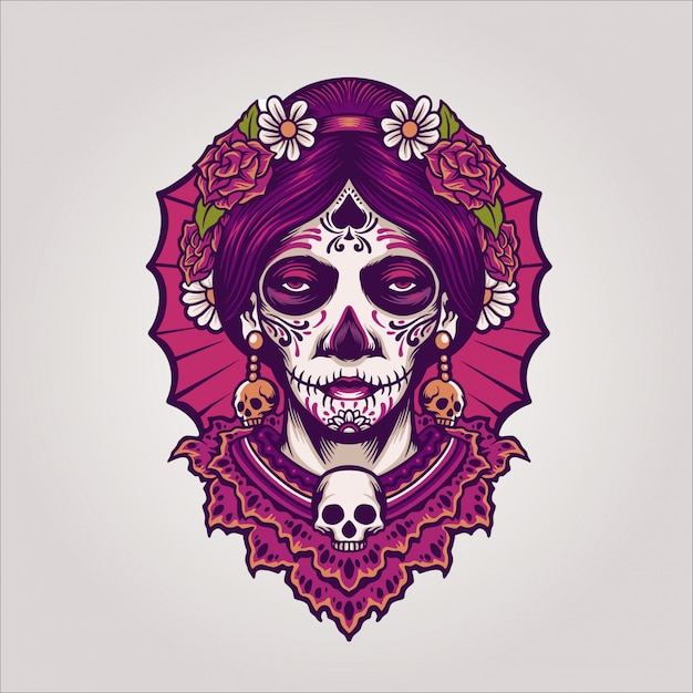 Vecteur dia de los muertos