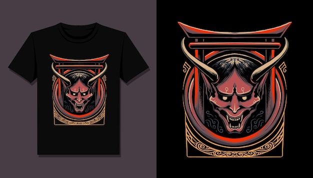 Diable Oni Japonais Pour La Conception De T-shirts