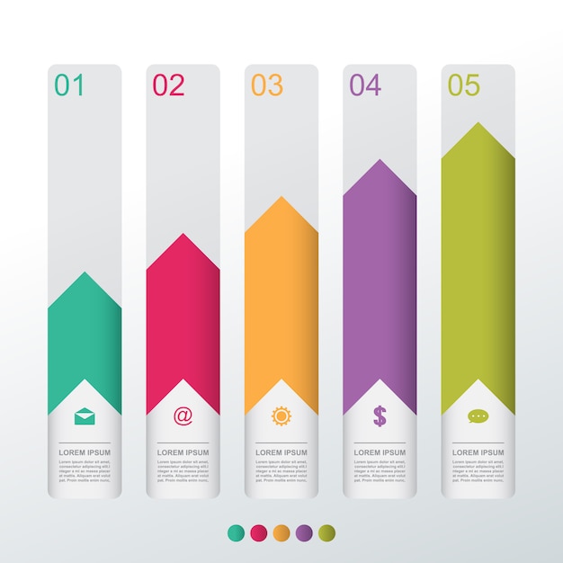 Diagramme à Barres Graphique étapes Diagramme Entreprise Statistique Infographie Illustration