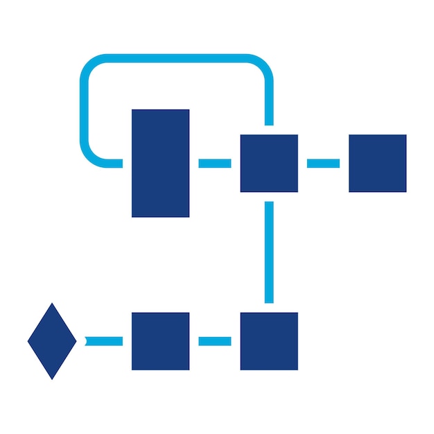 Diagramme de débit illustration duotone