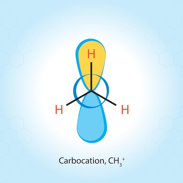 Vecteur un diagramme de la formule chimique pour le fond de vecteur abstrait de chimie