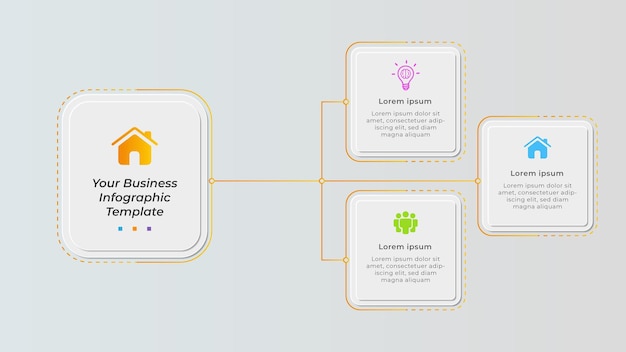 Diagramme D'infographie D'entreprise Créative Et Conception De Présentation