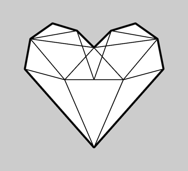 Diamant En Forme De Coeur