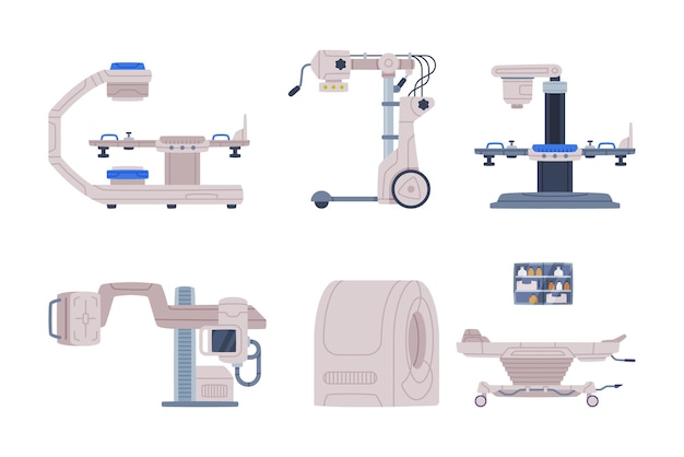 Différents équipements médicaux et dispositifs de diagnostic Vector Set Consensus des fournitures des hôpitaux et des cliniques pour les examens et les examens de santé