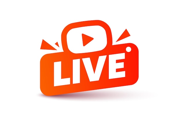 Diffusion vidéo d'icônes de flux en direct Diffusion en ligne en streaming