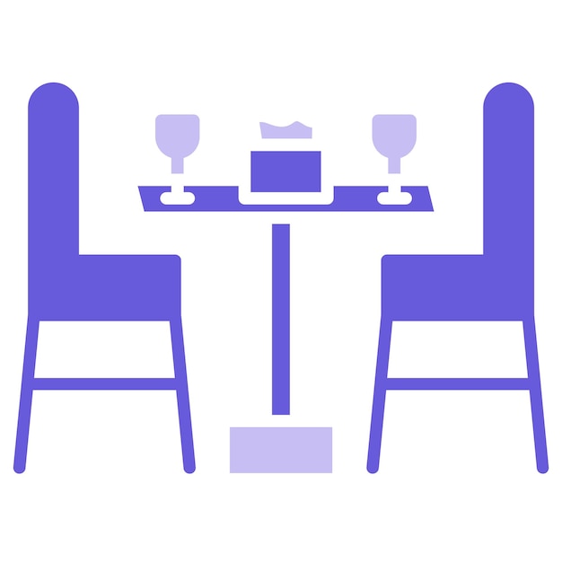 Vecteur dinner table vector illustration