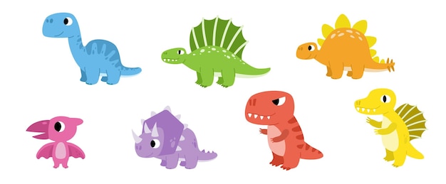 Vecteur dinosaure, dessin animé clipart