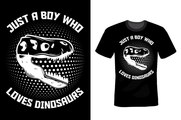 Dinosaure T-shirt Design Typographie Vintage