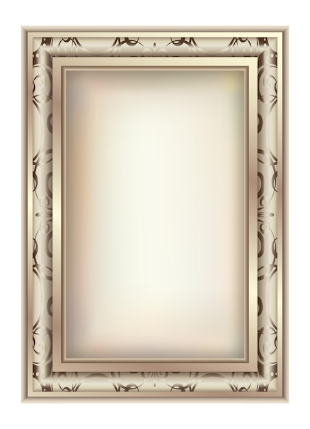 Diplôme de cadre photo ou vignette de certificat fleuri et vecteur de carte d'invitation de mariage royal