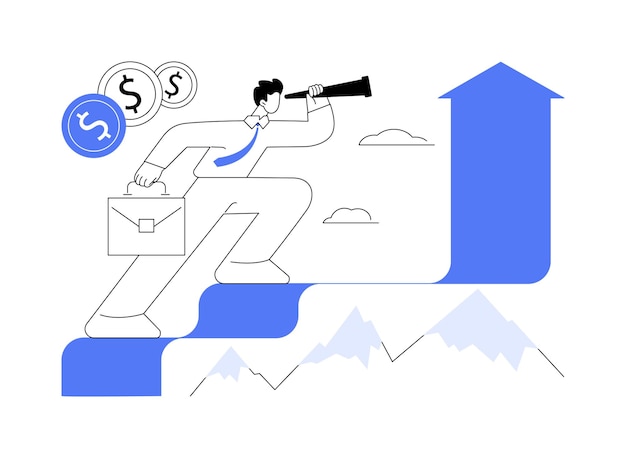 Direction commerciale concept abstrait illustration vectorielle