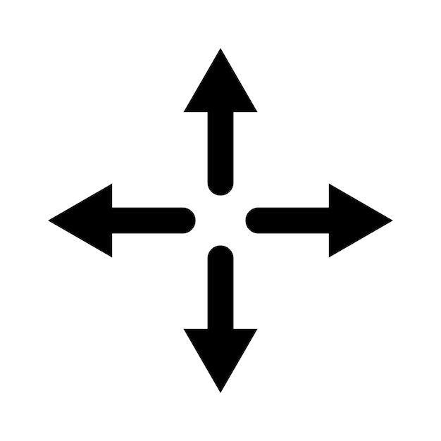 Directions ou vecteur d'icône de navigation