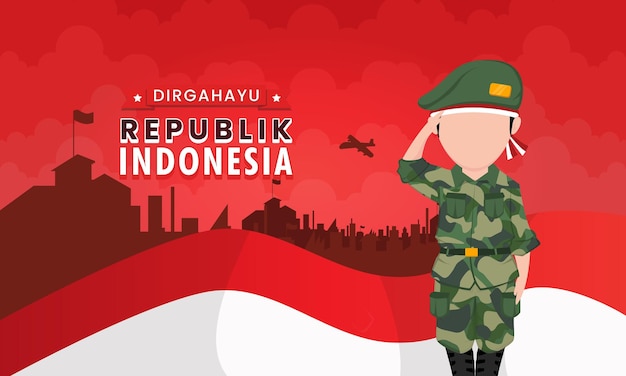 Dirgahayu Republik Indonesia avec l'armée indonésienne