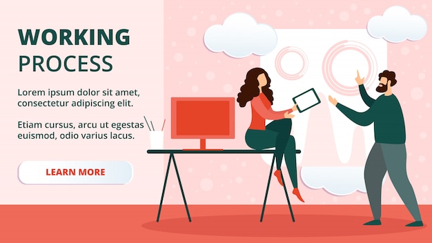 Discussion, homme affaires femme, équipe, dans, bureau