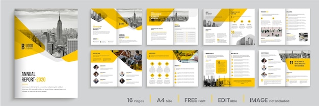 Disposition du modèle de brochure d'entreprise
