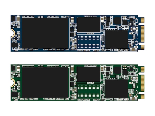 Disque Ssd M.2 Isolé Sur Fond Blanc