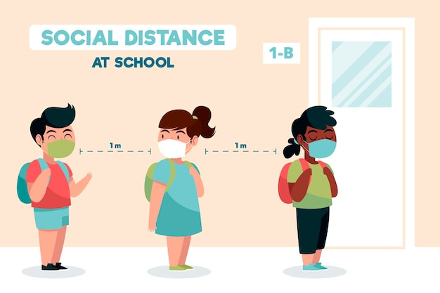 Distance Sociale à L'école