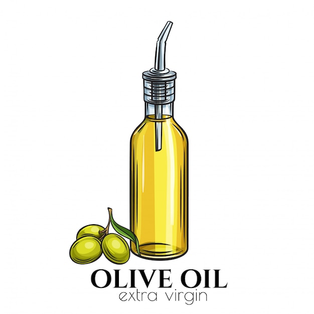 Distributeur De Bouteilles En Verre D'huile D'olive