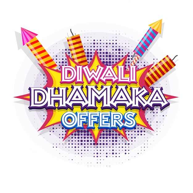 Diwali Dhamaka Offre Un Style De Style Art Pop.