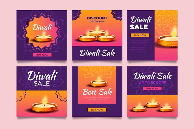 Diwali Sale Instagram Post Collection